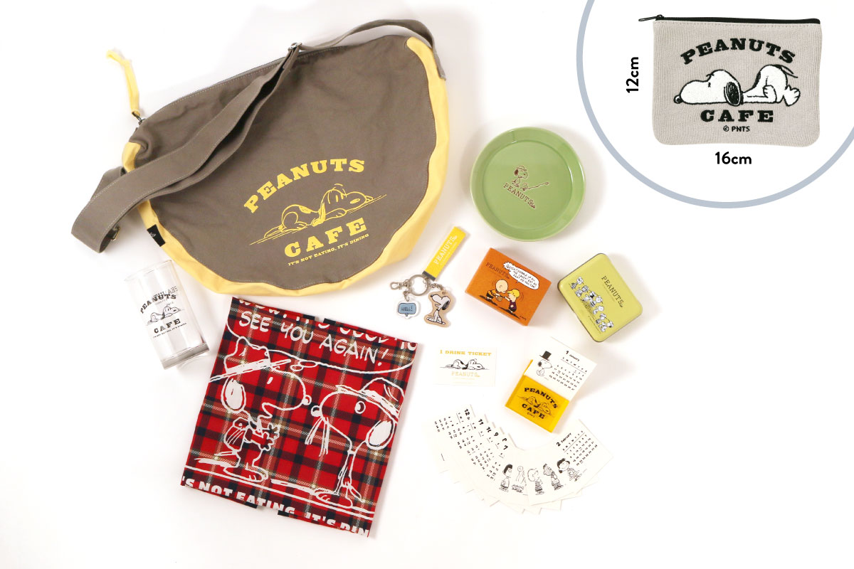スヌーピーのポーチが入ったPEANUTS FRIENDS CLUB会員限定「2026 LUCKY BAG」