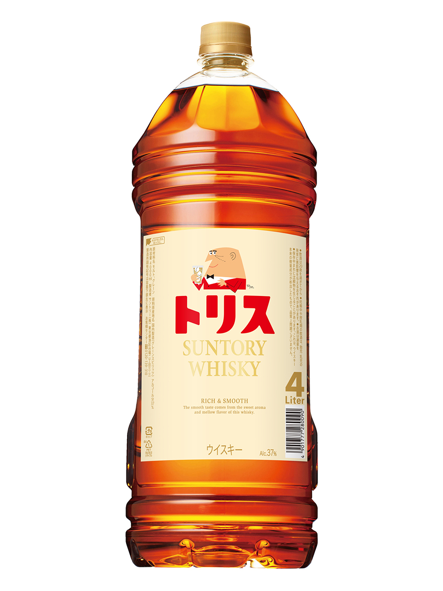 「トリスウイスキー」（4Lペットボトル）