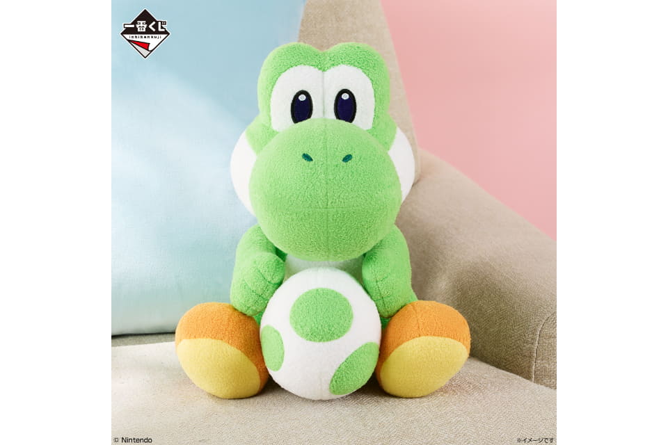 一番くじ スーパーマリオ ラストワン賞 ヨッシーのぬいぐるみ セブン-イレブン、一番くじ「スーパーマリオ いつも一緒マリオ