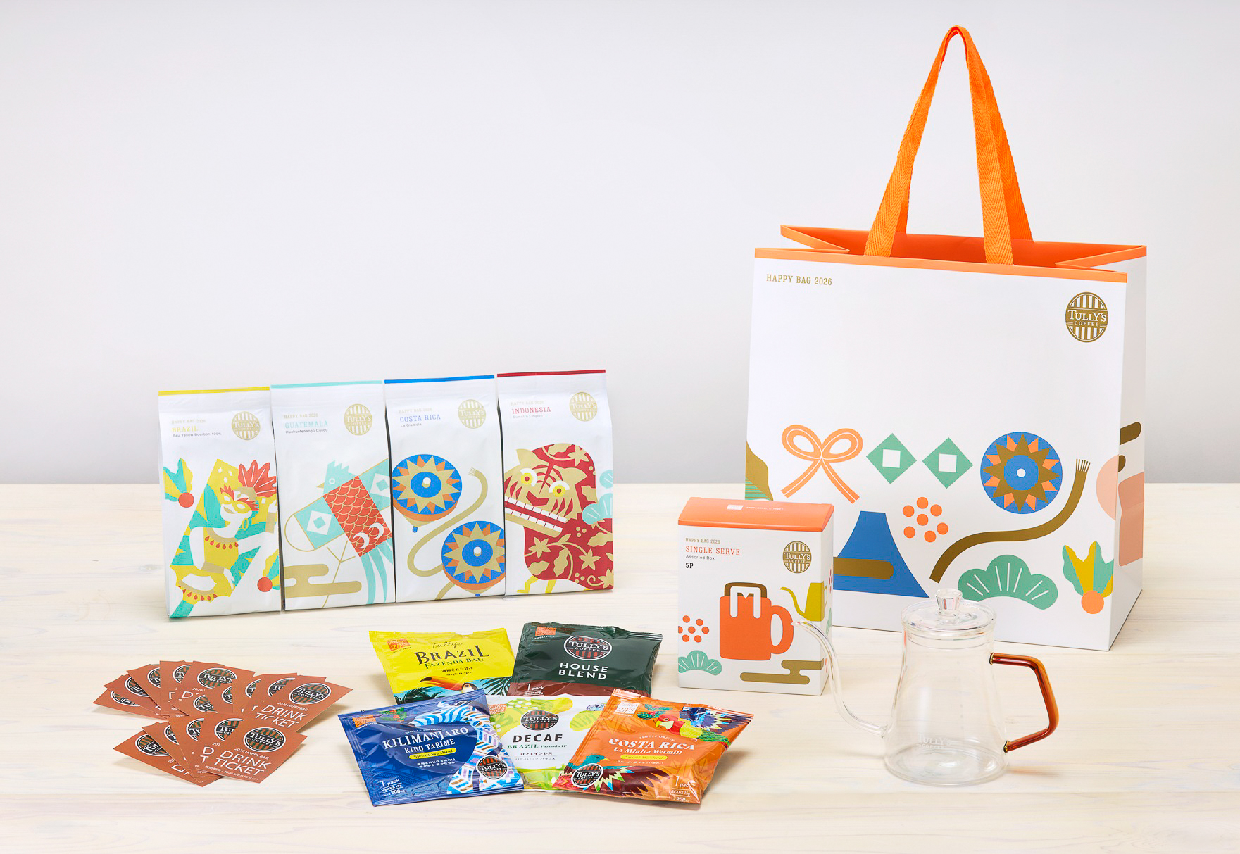 タリーズコーヒーの福袋「2026 HAPPY BAG 10,000円バッグ」