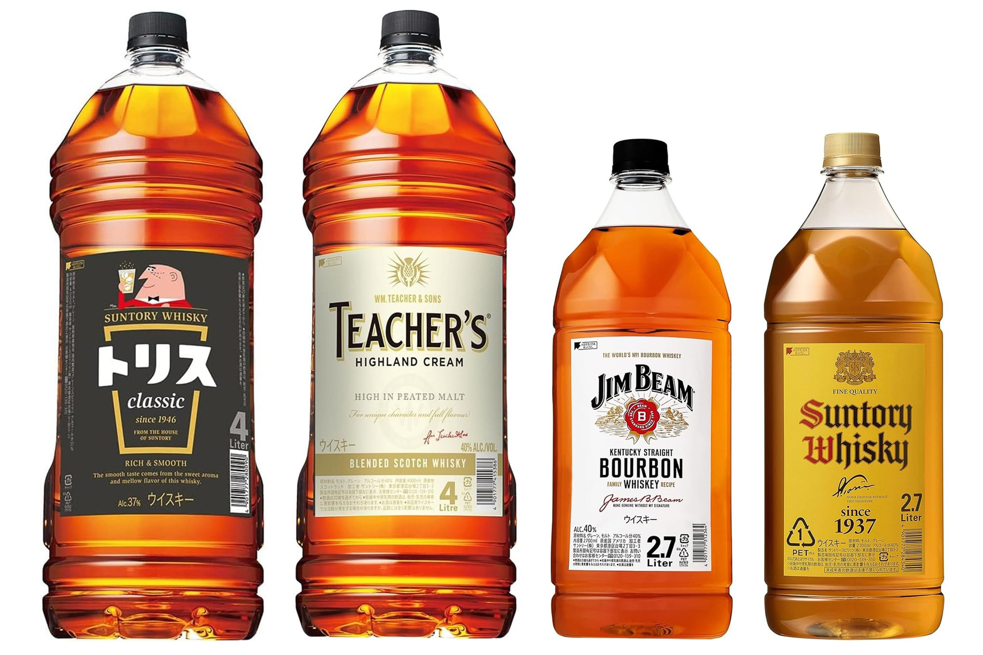 4000mLや2700mLの大容量ウイスキーがセール価格に