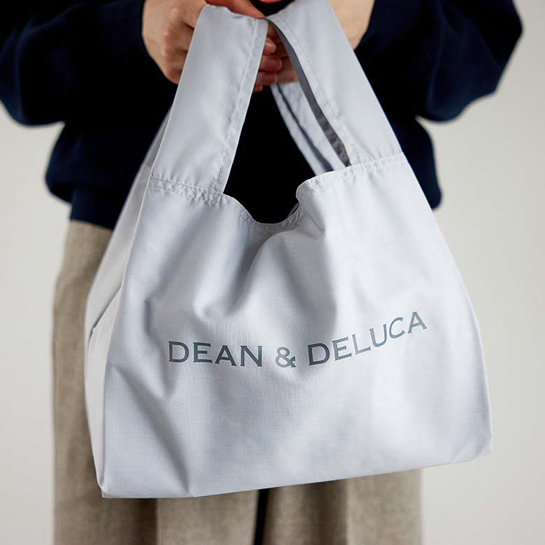 DEAN & DELUCA「ポーチ付きエコバッグ グレー」