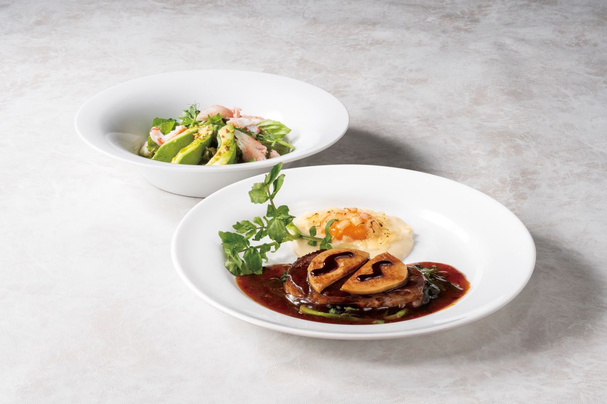 「ハンバーグとグラフォアのトリュフソース」（単品 1749円）