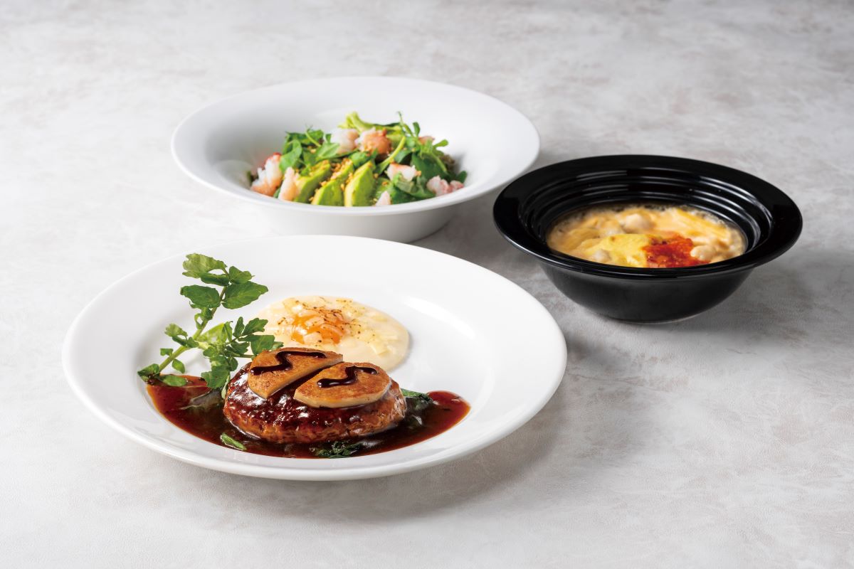 「ハンバーグとグラフォアのトリュフソース おすすめ3品セット」（3322円）