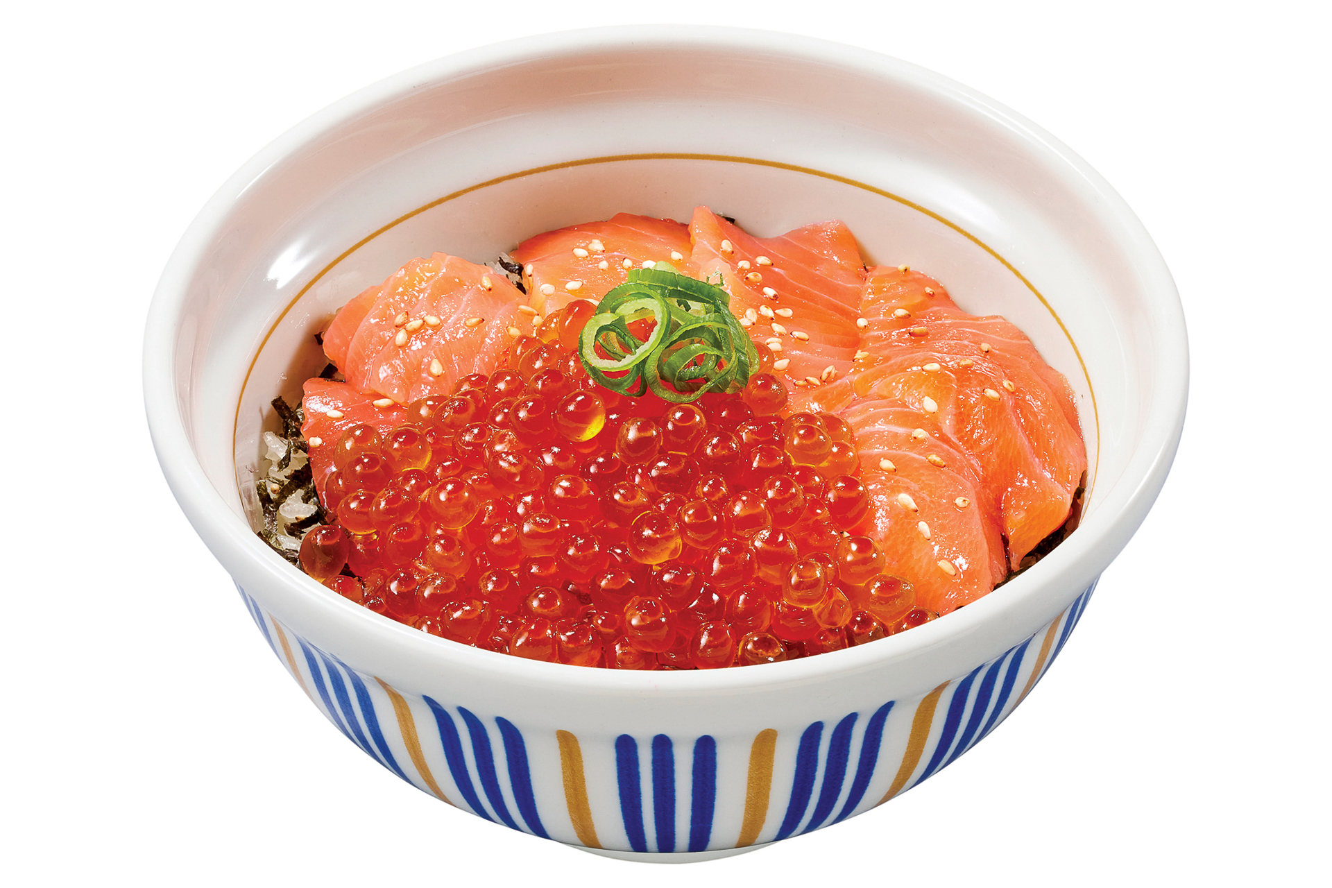 なか卯「サーモンいくら丼」（並盛 1580円/ごはん大盛 1670円）