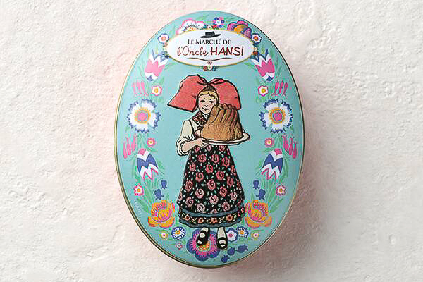 カルディ「オンクルアンシ チョコドラジェ オーバルブルー缶」