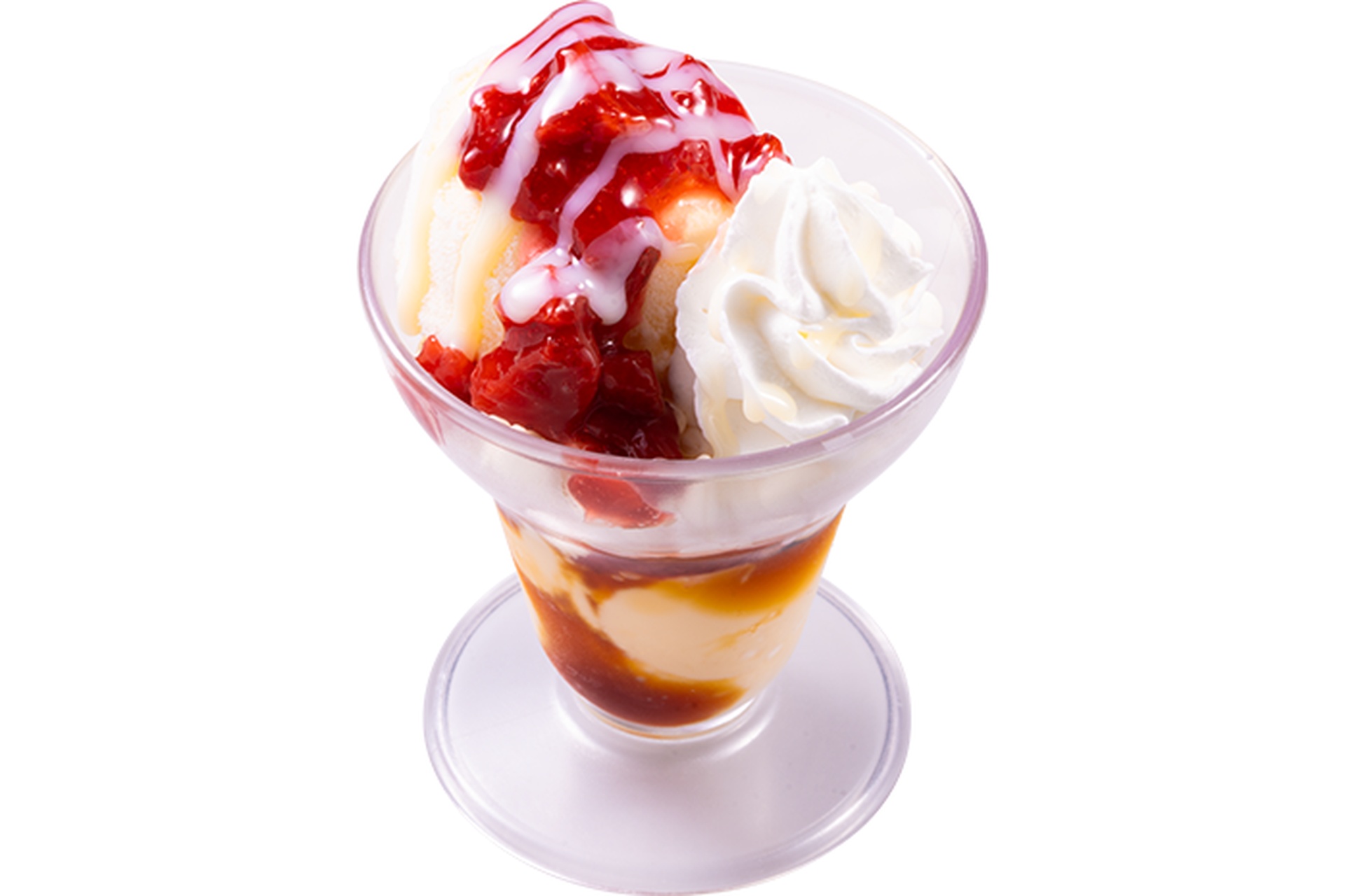 いちごのプレミアムプリンパフェ