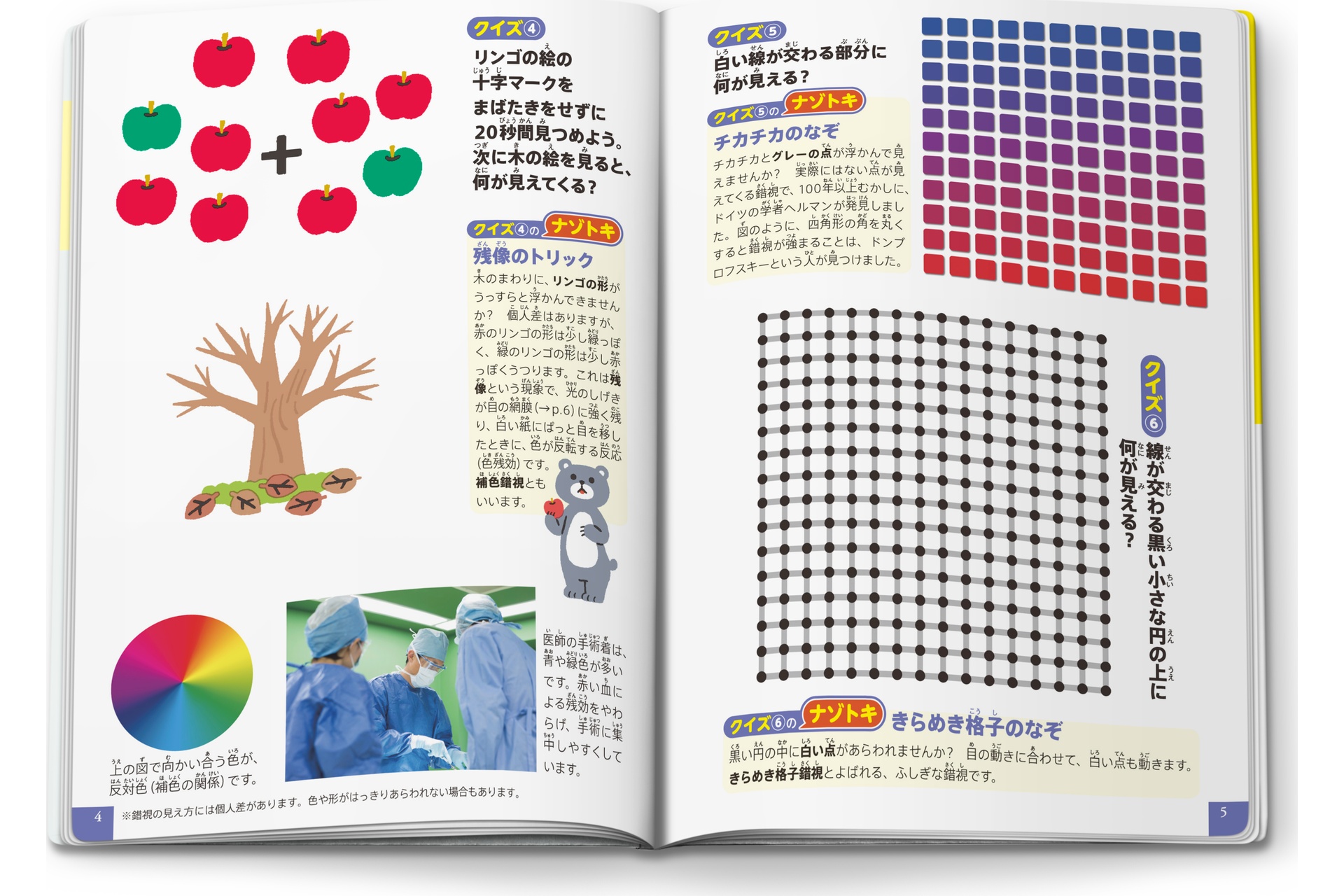 「小学館の図鑑NEO 特別版 だまし絵と錯視」中面