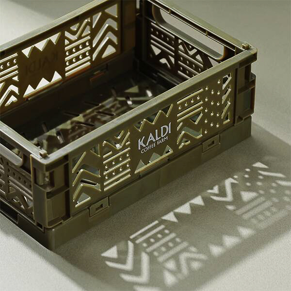 カルディコーヒーファーム「ミニコンテナセット」ダークカーキ