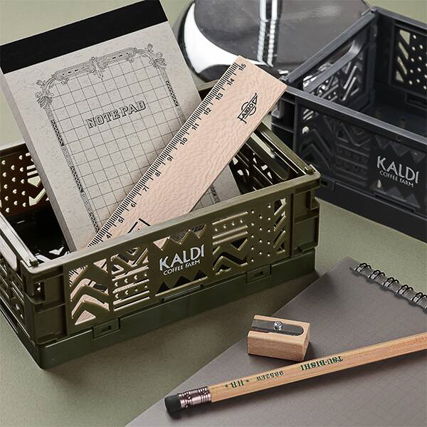 カルディコーヒーファーム「ミニコンテナセット」ダークカーキ