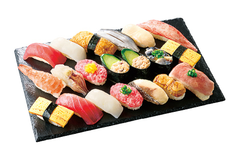 「【超】得にぎり 20貫」（1080円）