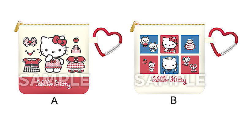 カラビナ付きミニポーチ（全2種）