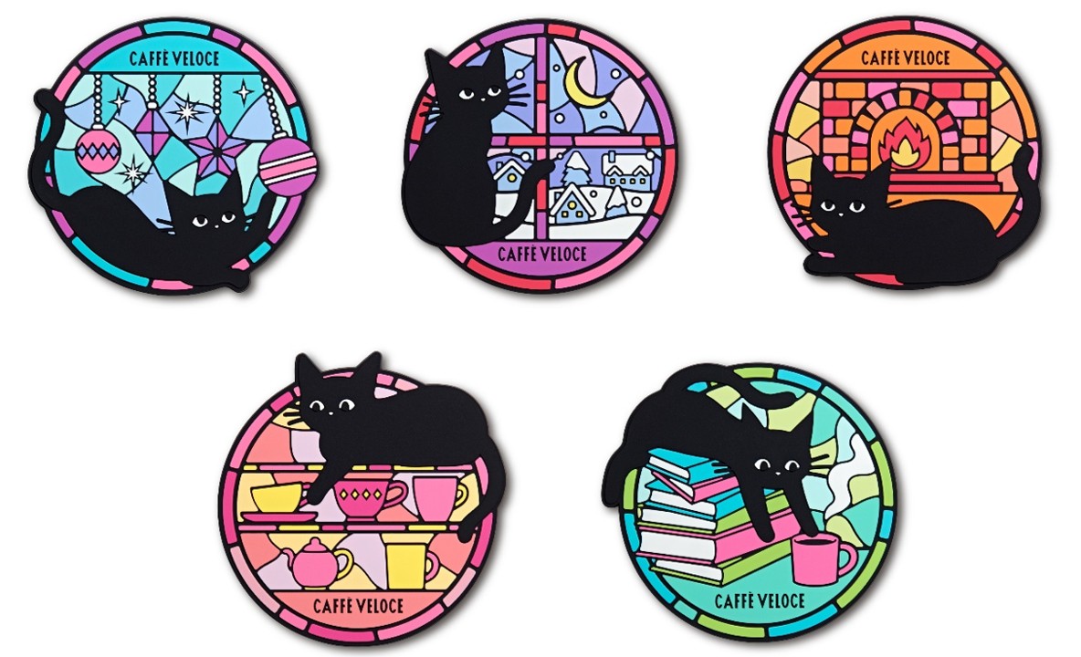 第1弾「黒ねこラバーコースター」
