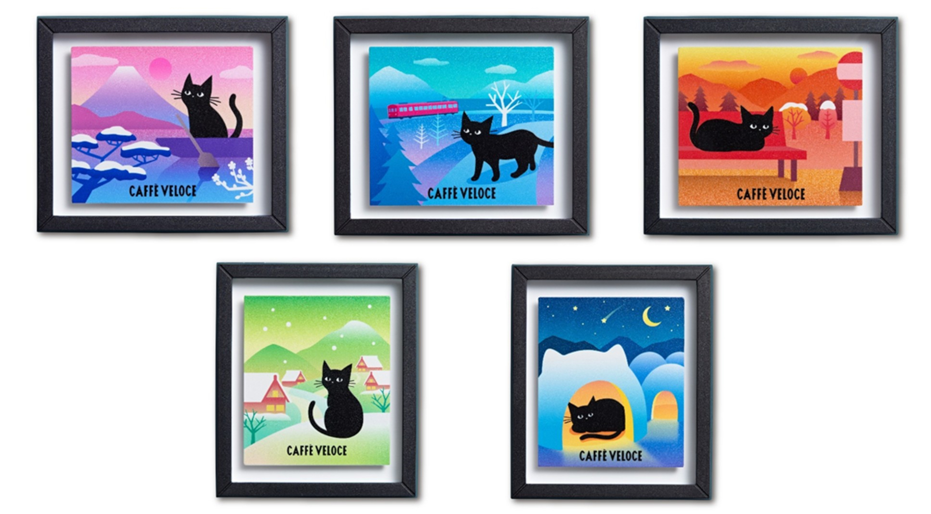 第2弾「黒ねこ額縁マグネット」
