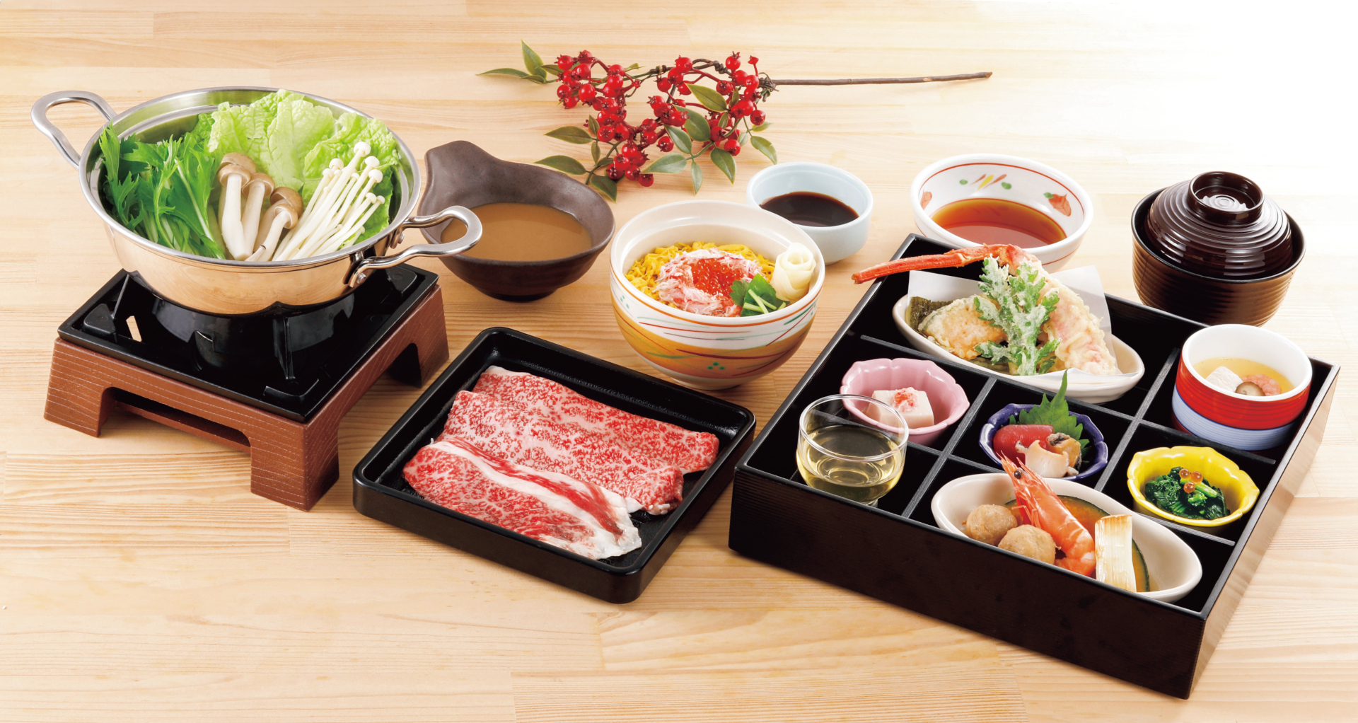 「冬の贅沢御膳」（3078円）