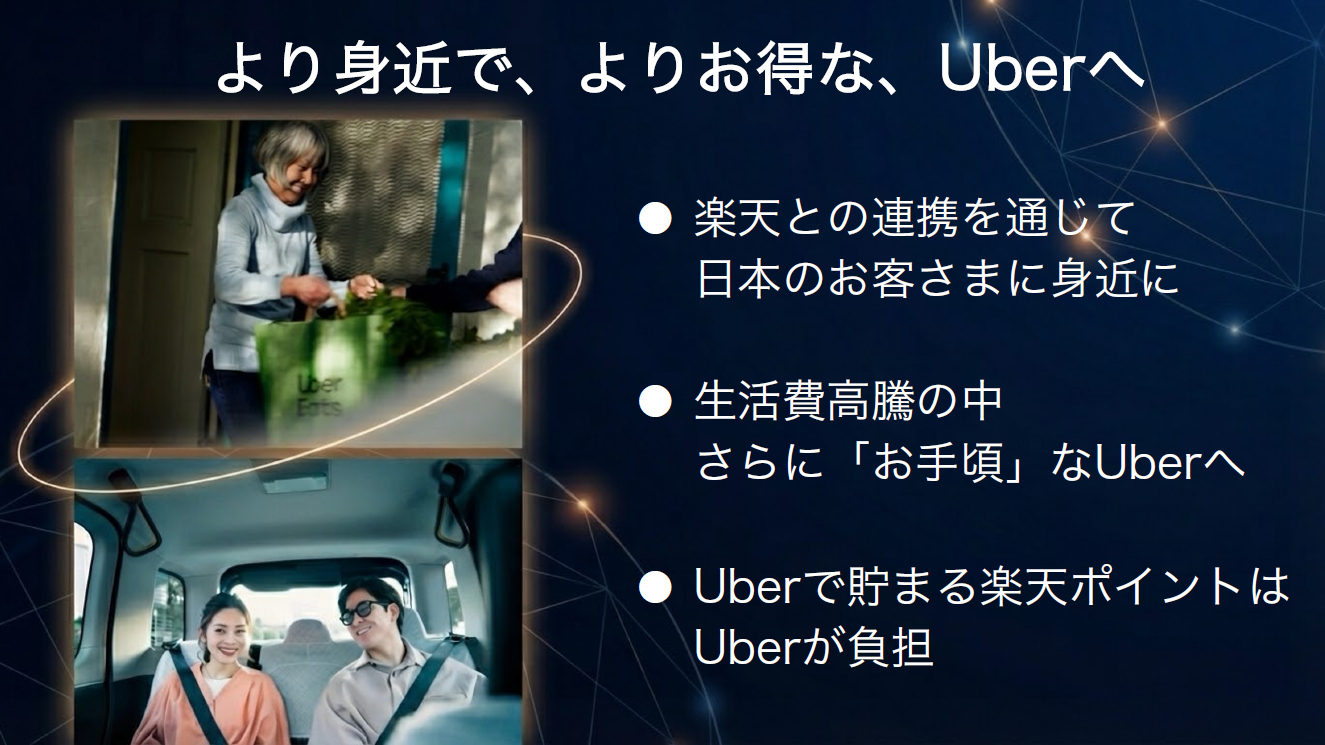 楽天と連携することで利用者を増やす