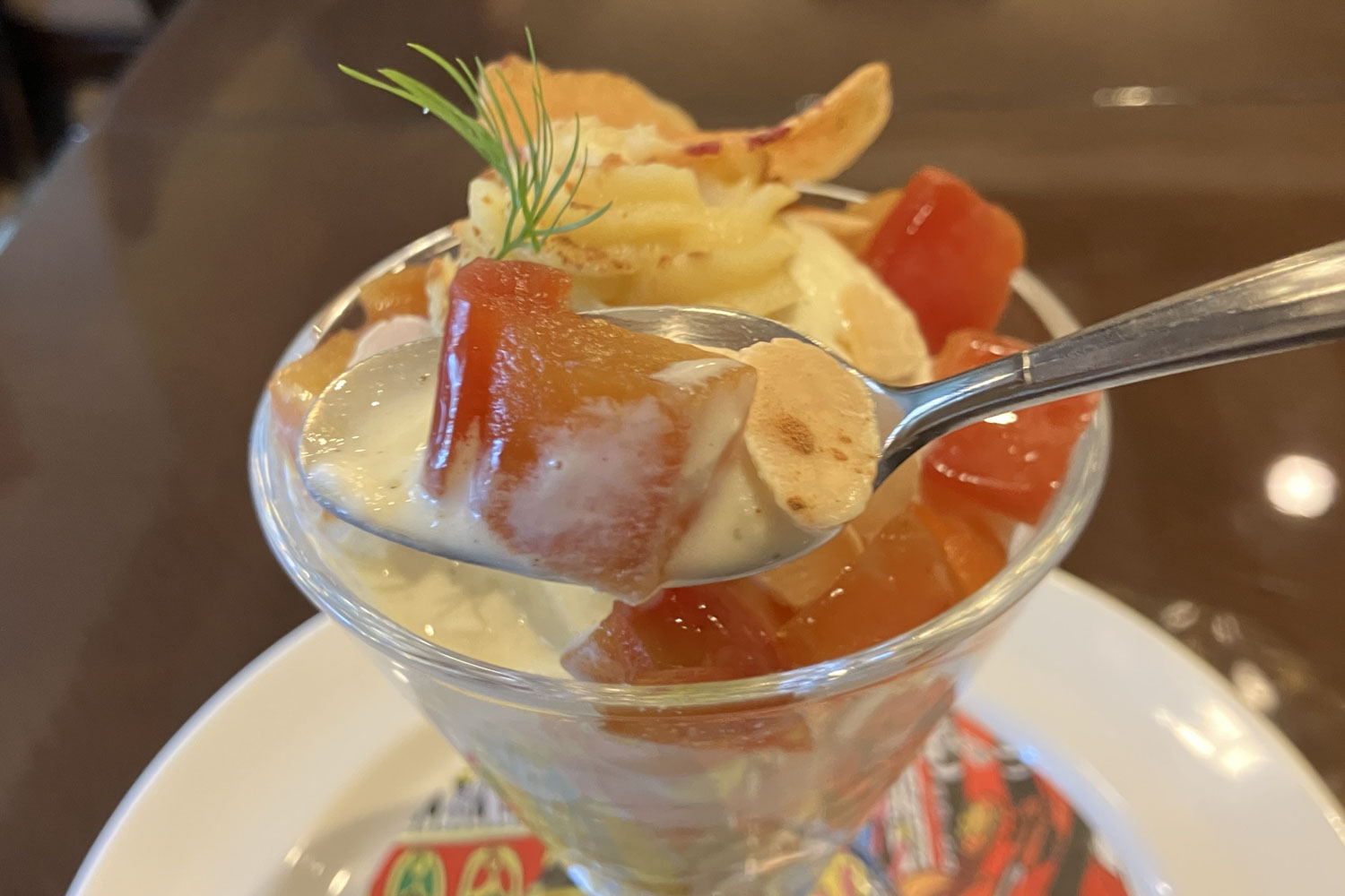 カラメルの紅玉りんごの甘酸っぱさとスイートポテトクリームのやさしい甘さが絶妙