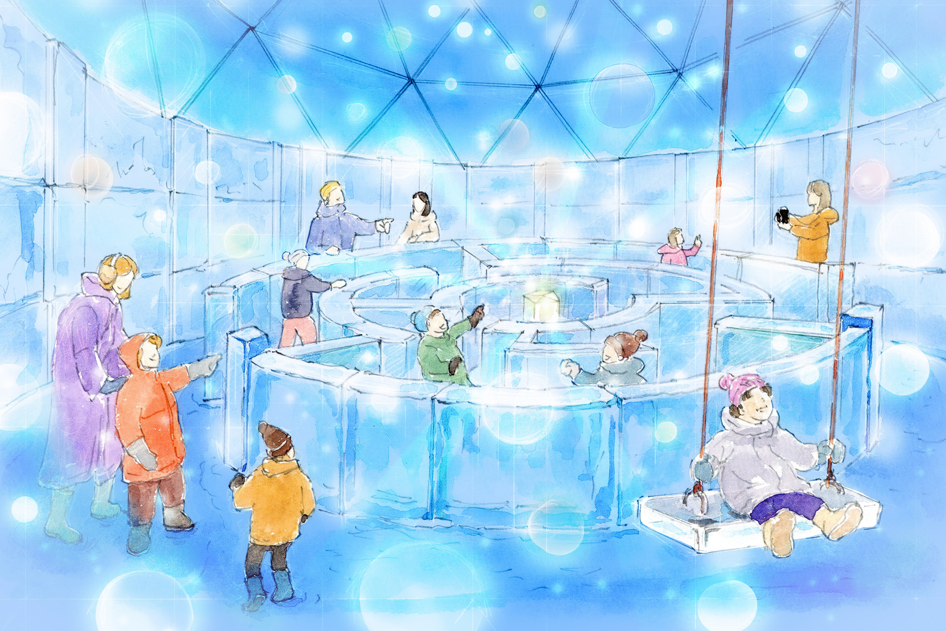 「氷のキッズドーム」の内部（イメージ）