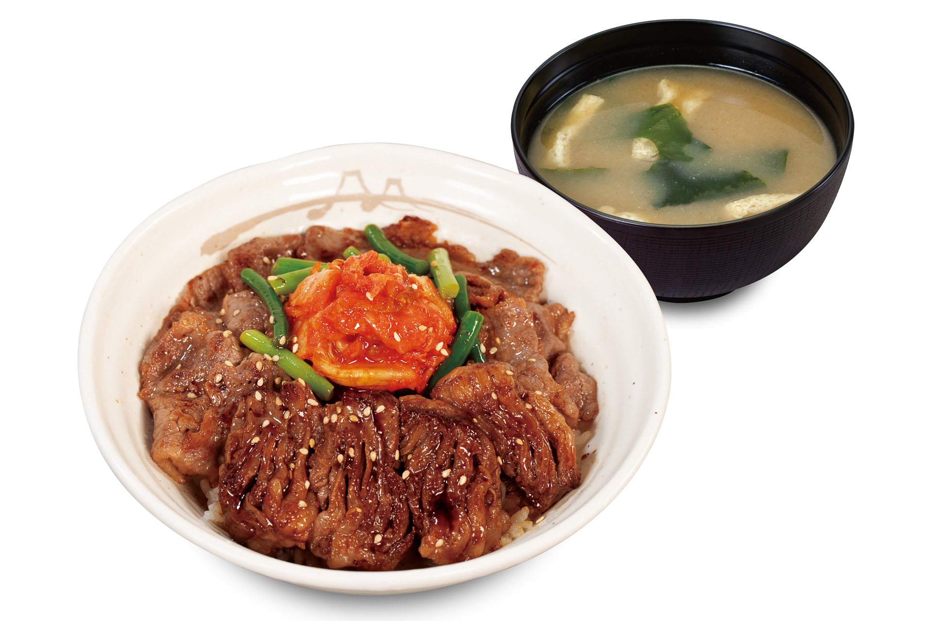 松屋「カルビと特選ブリスケット肉の合い盛り丼」