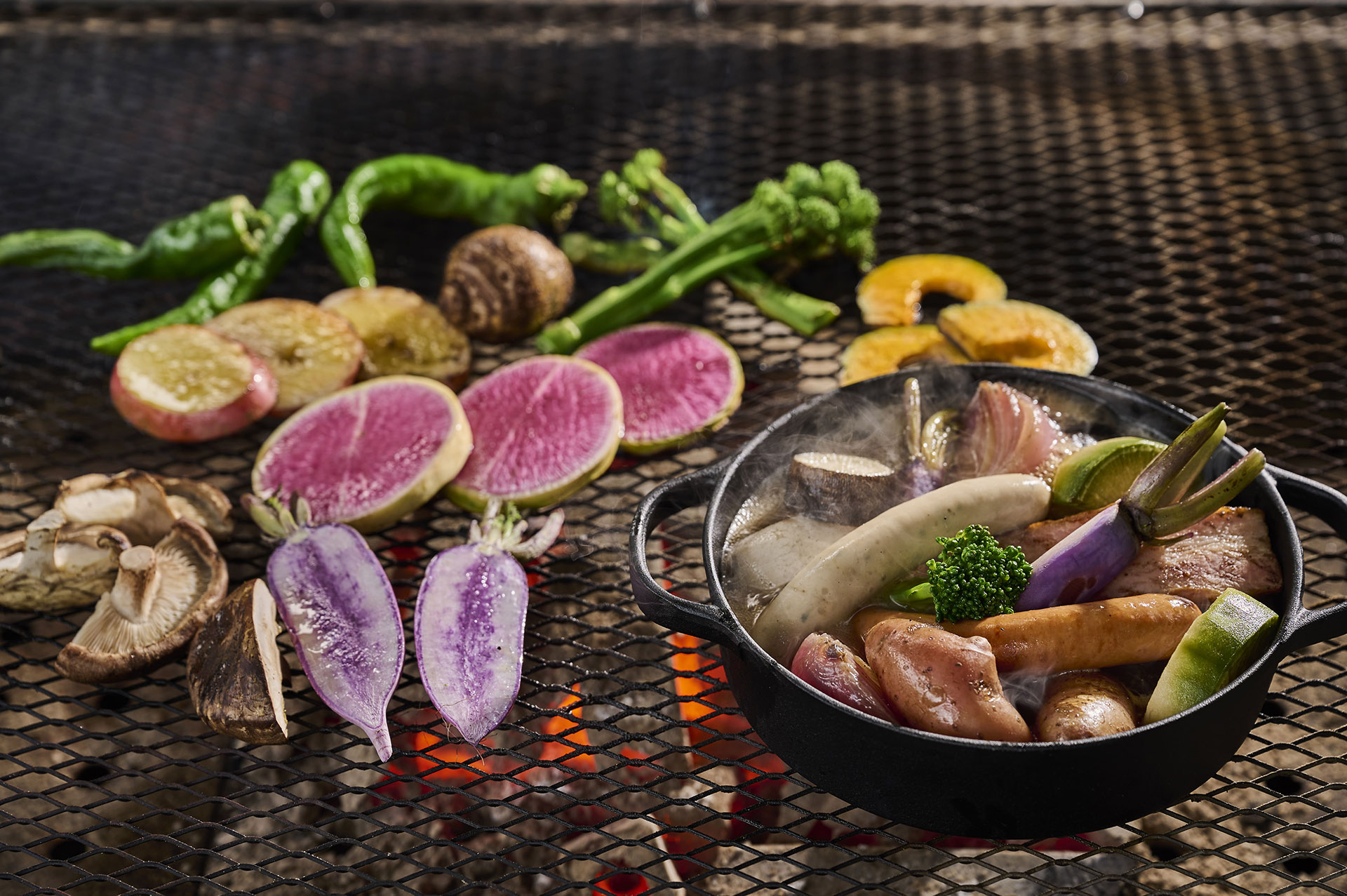 炭火で煮込んだ根菜たっぷりのボリートミスト