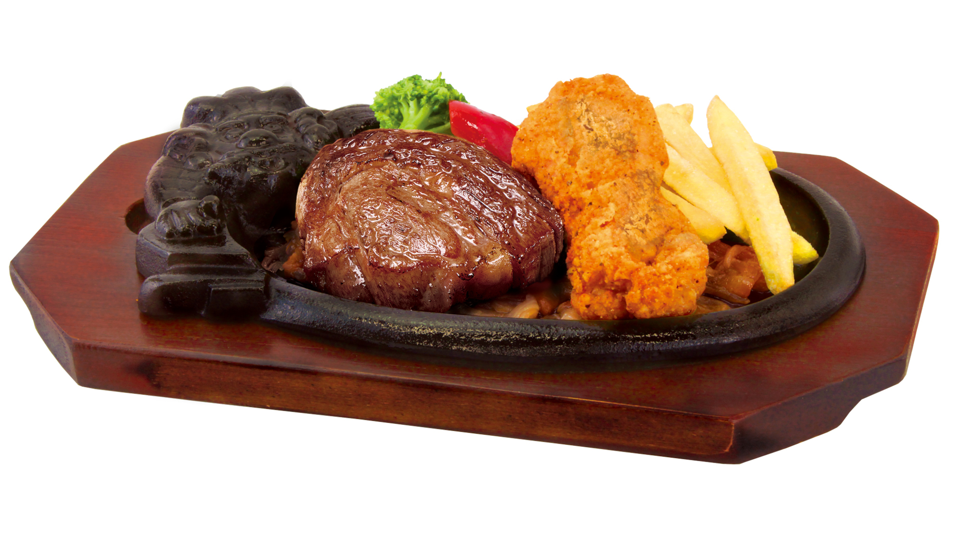「炭焼き極選リブロースステーキ＆ビリチキ」（3003円）