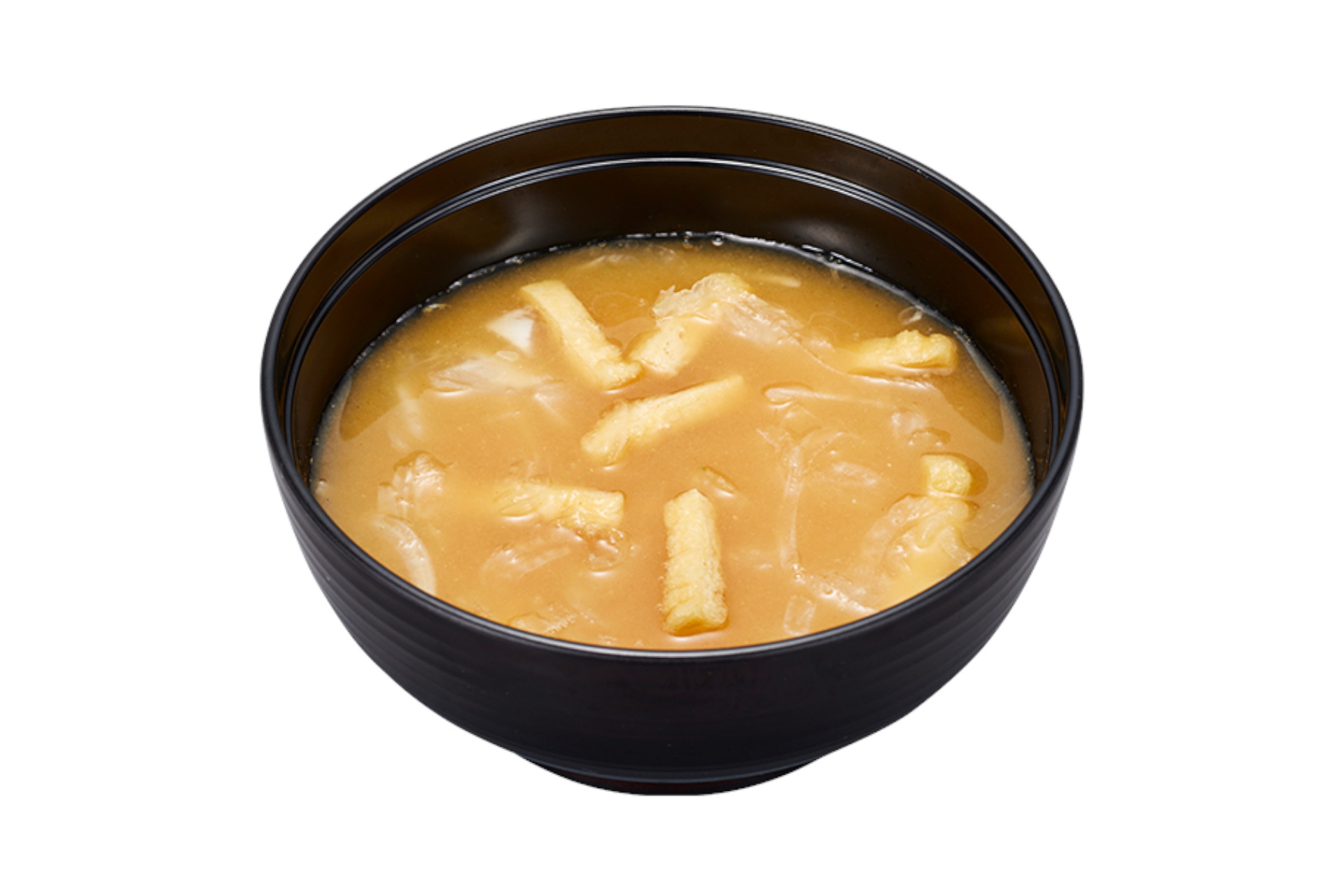 玉ねぎと油揚げの味噌汁