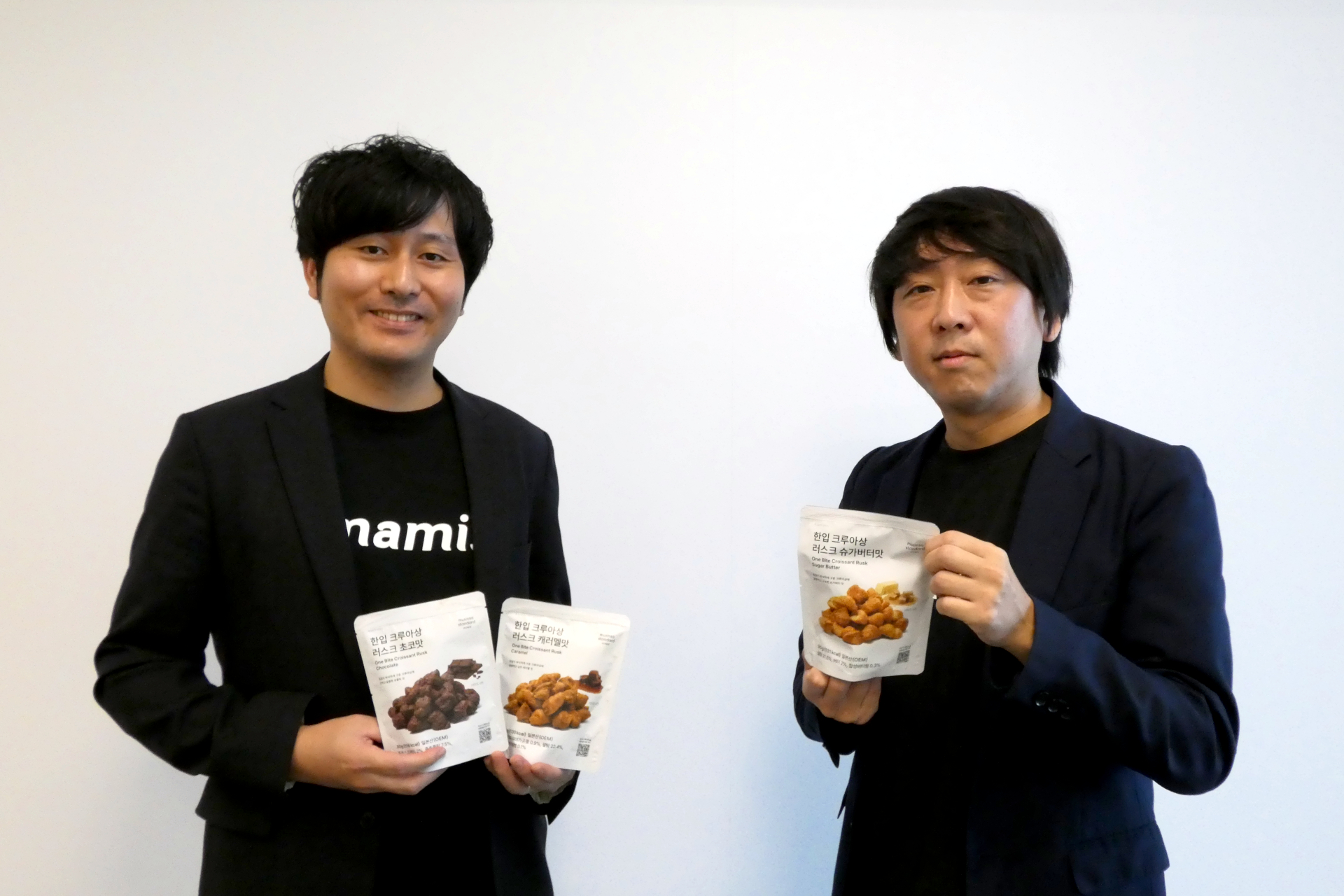 umamill 代表取締役CEOの松原壮一朗氏（右）と海外営業部の古川量一氏（左）