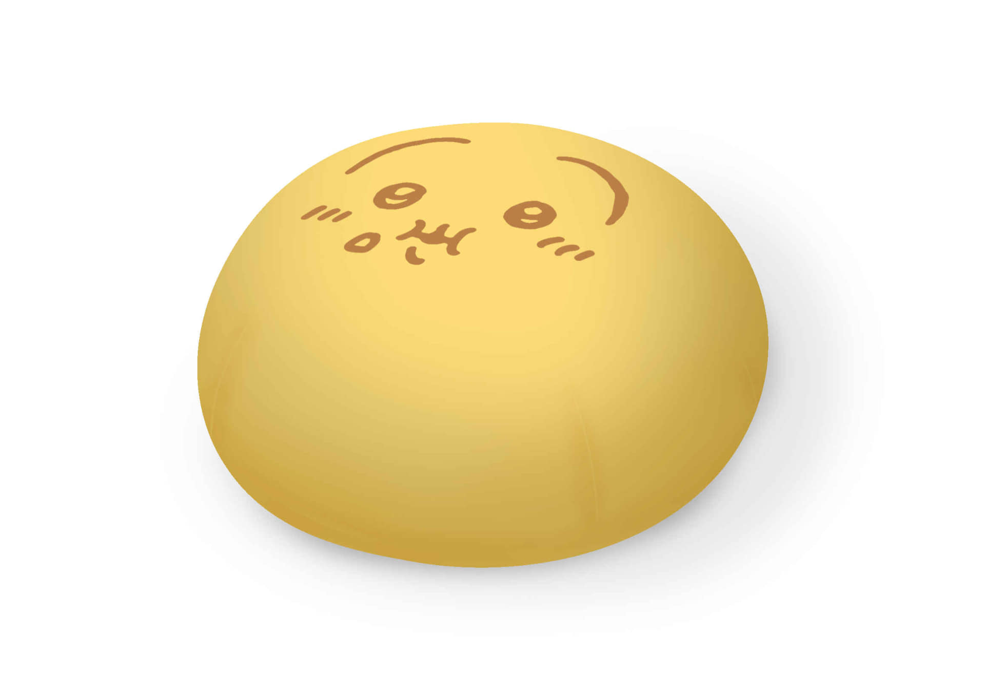 ちいかわオリジナルデザイン 中華まんビーズクッション（うさぎ）