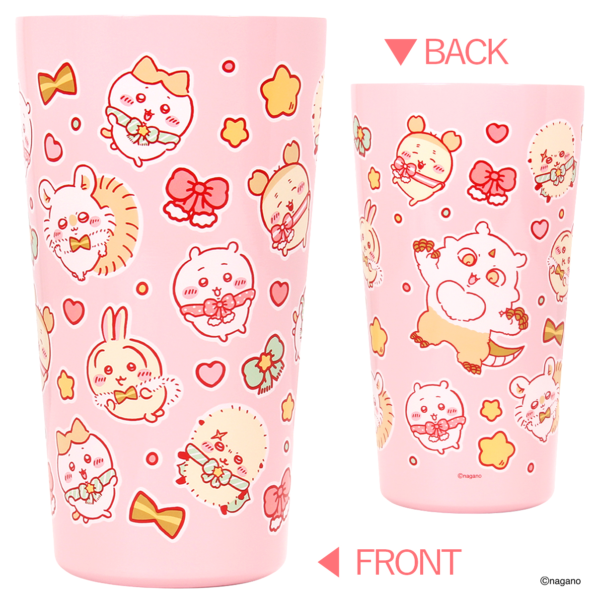 12月26日から順次発売の「ちいかわステンレスタンブラー パステルピンクver.」（2420円）
