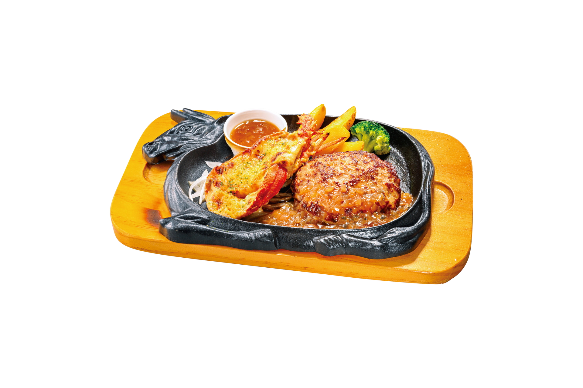 「ロブスター＆手ごねハンバーグ（150g）」（2145円）