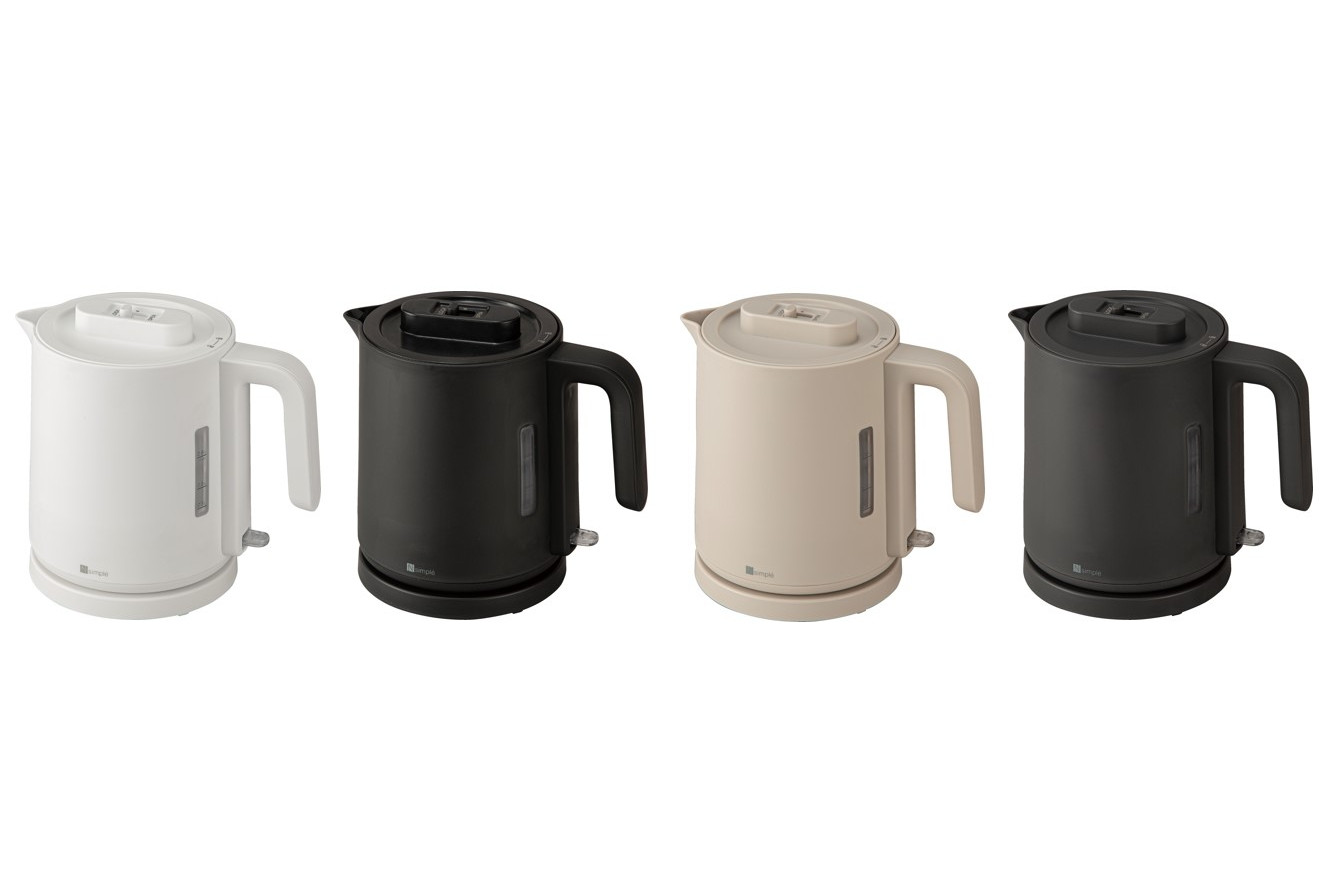 ニトリ×エディオン「湯量が調節できる電気ケトル」（2490円）