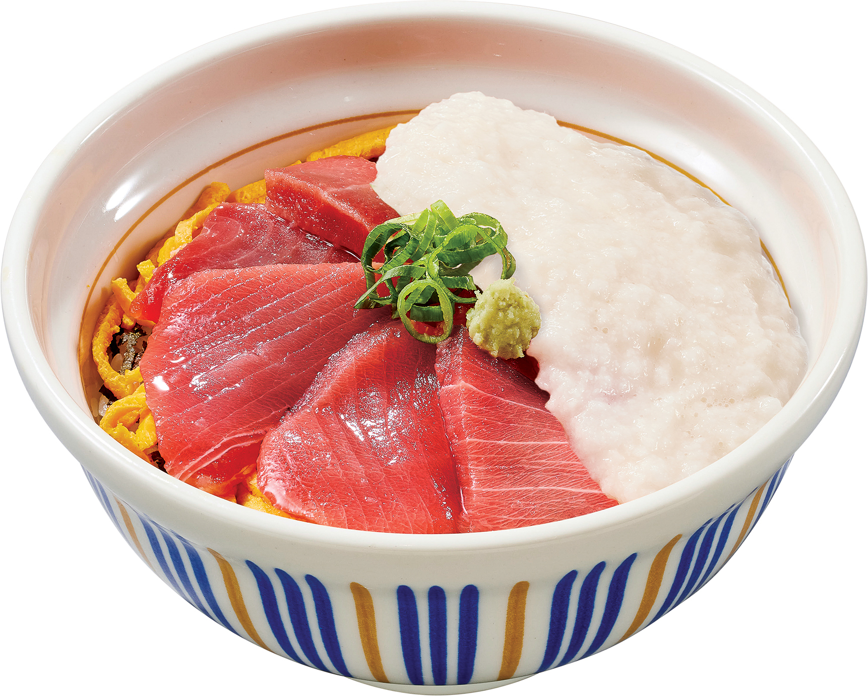 「山かけ天然本まぐろ丼」（ごはん小盛 1300円、並盛 1330円、ごはん大盛 1420円、特盛 2030円）