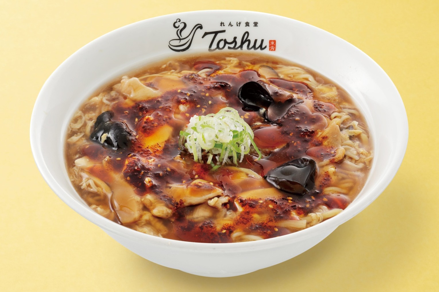 自家製辣油の酸辣湯麺