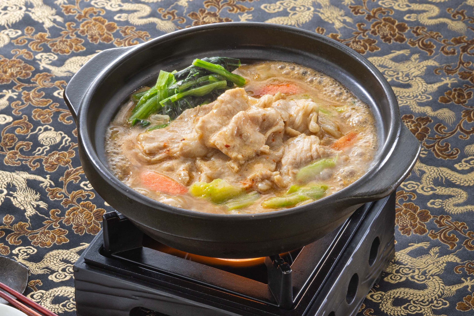 たっぷり豚肉麻辣鍋