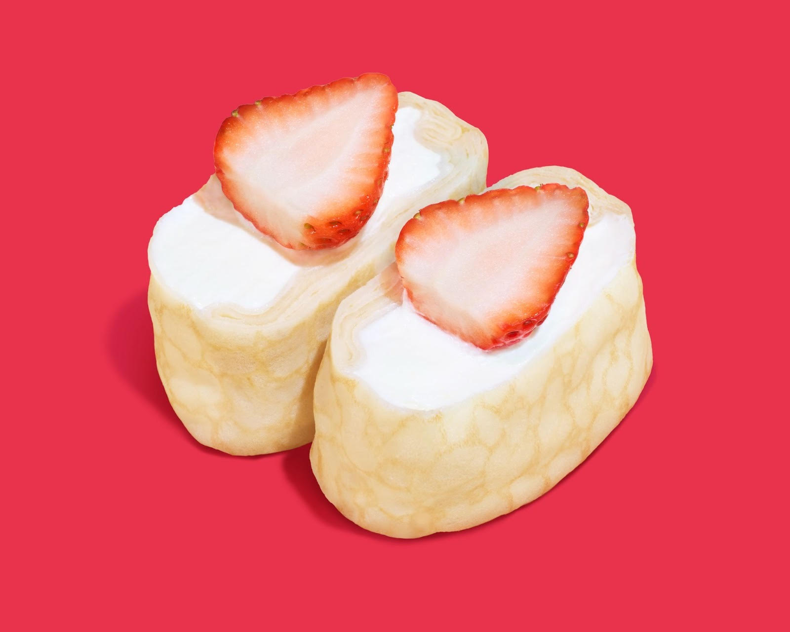 「もちっと食感いちごのクレープ」（398円）