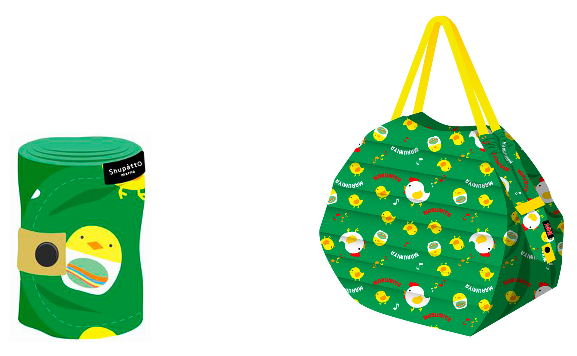 「マークで当たる！コース」は丸美屋商品詰め合わせ（8品）のほか、丸美屋オリジナルデザイン Shupatto（シュパット）コンパクトバッグ（M）が抽選で当たる