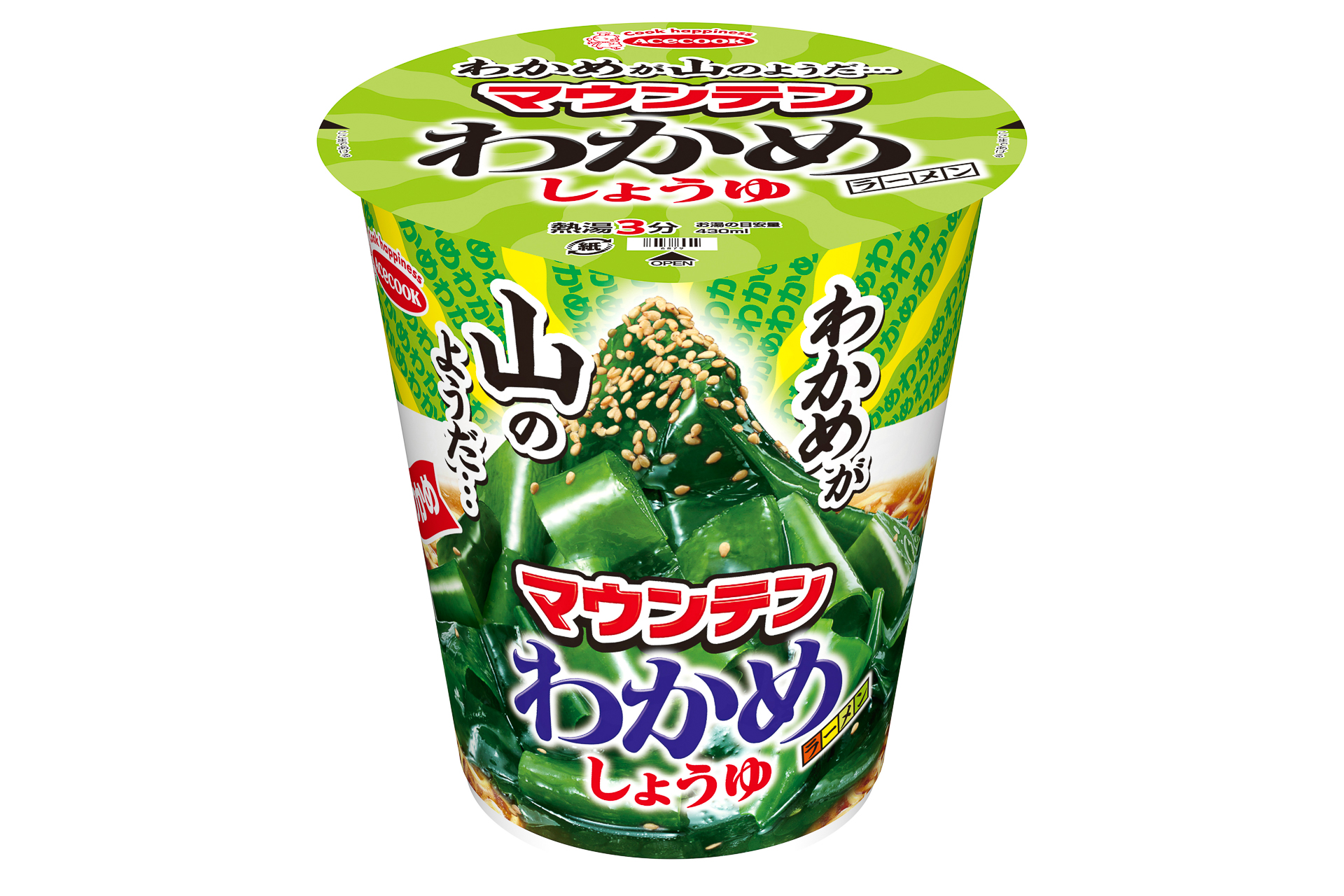 エースコック「タテロング マウンテンわかめラーメン しょうゆ」