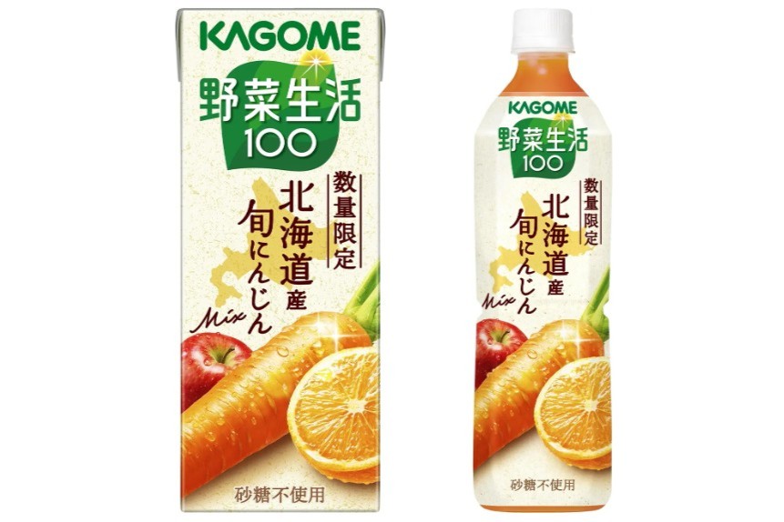 カゴメの「野菜生活100北海道産旬にんじんmix」