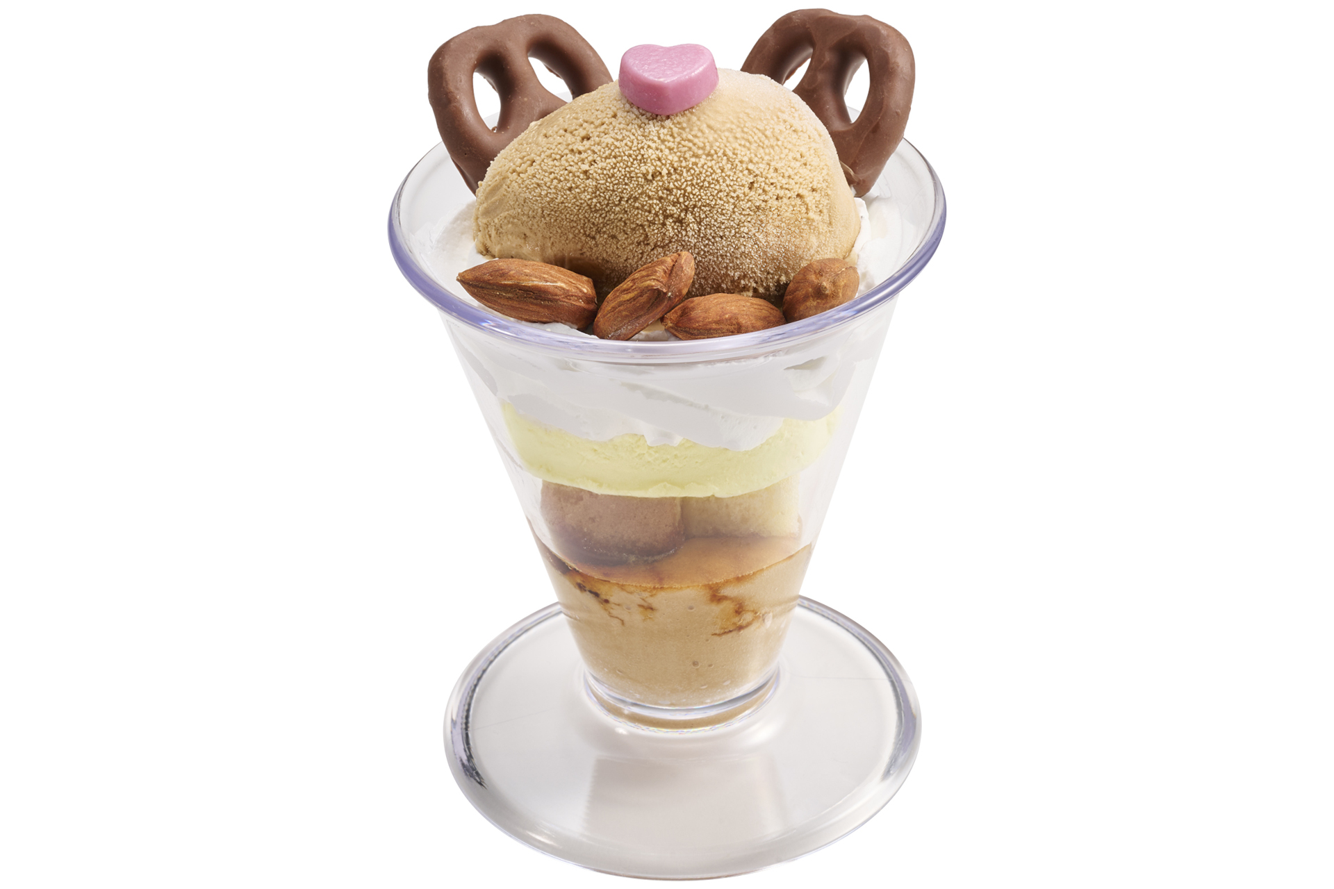 「ミルキーキャラメルナッツパフェ」（350円～）