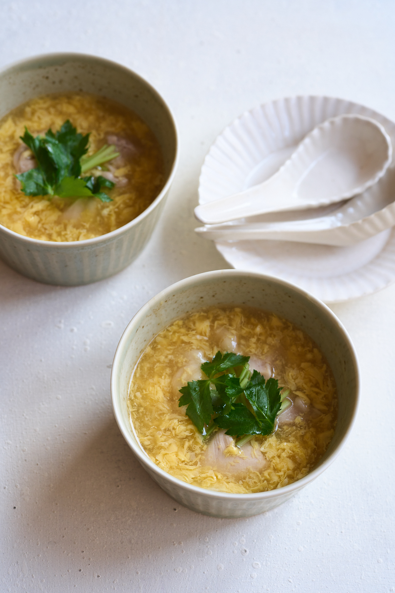 卵と鶏肉のトロトロ親子スープ