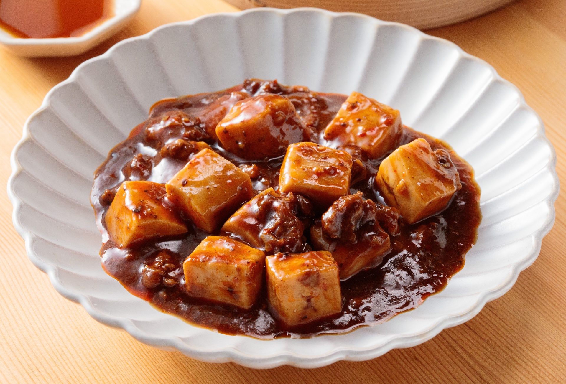 「選べるおまけ付き」で、「四川風麻婆豆腐」が選べる