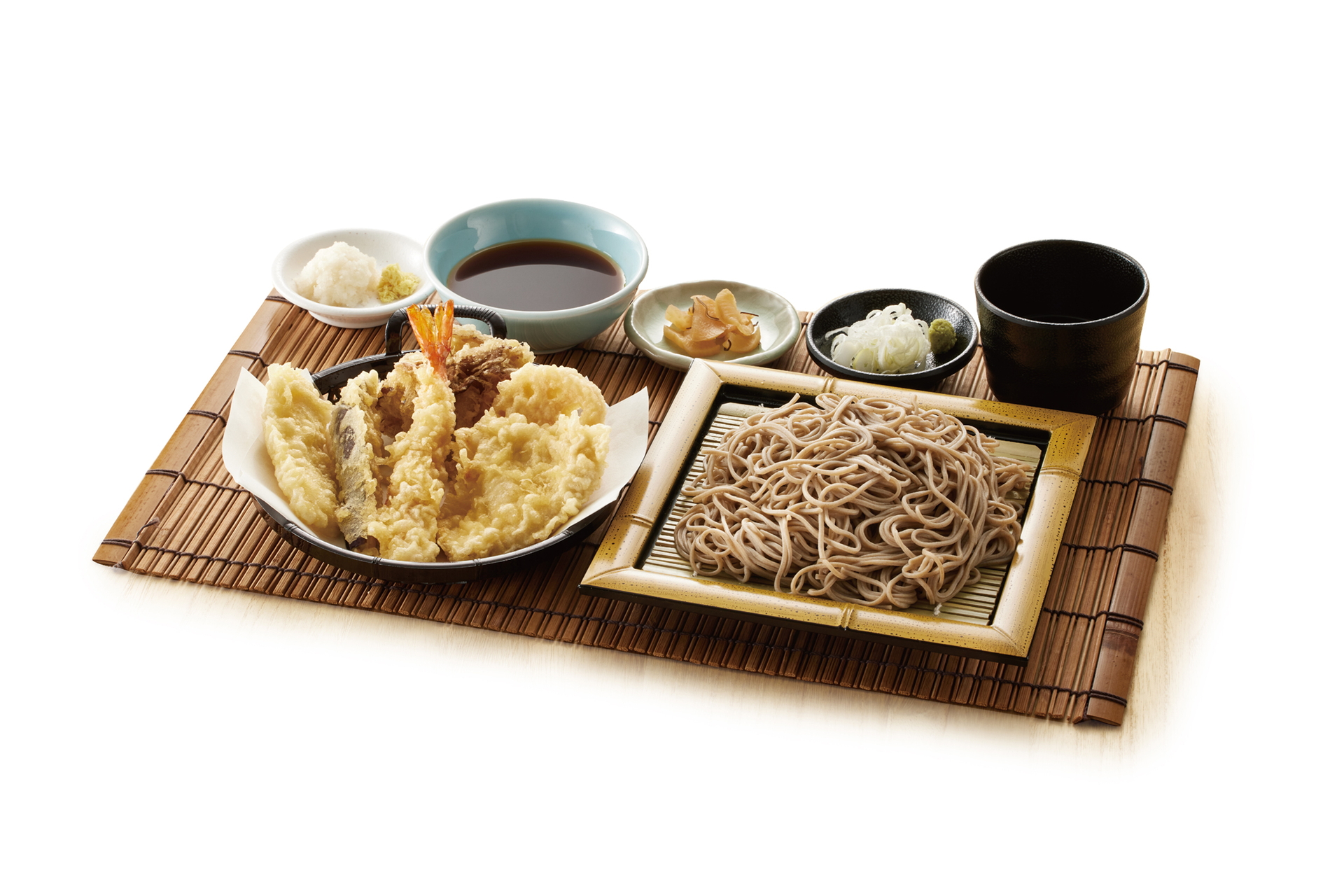 「オールスター天ぷらと藪そば」（1080円）