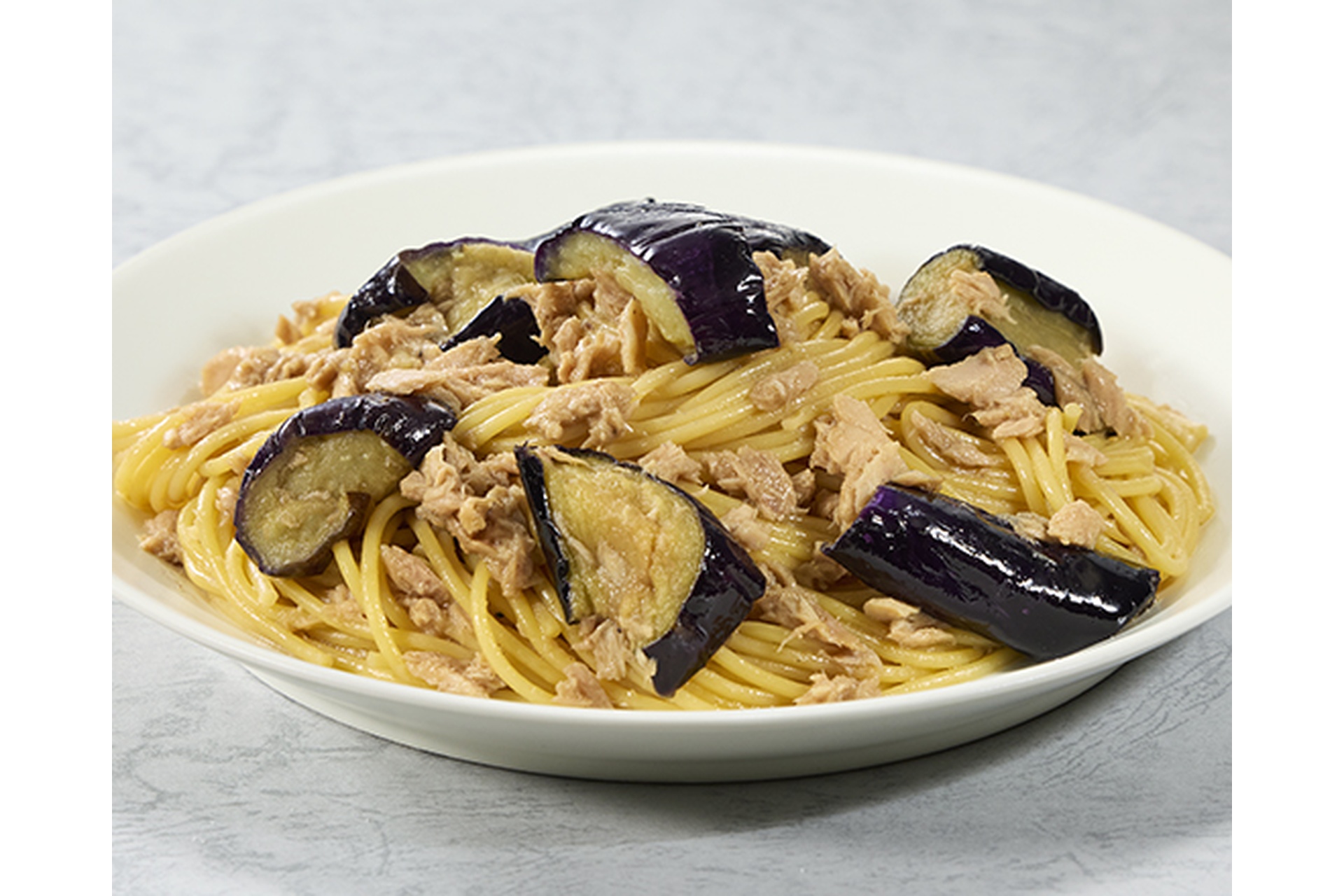 ナスとツナの和風パスタ