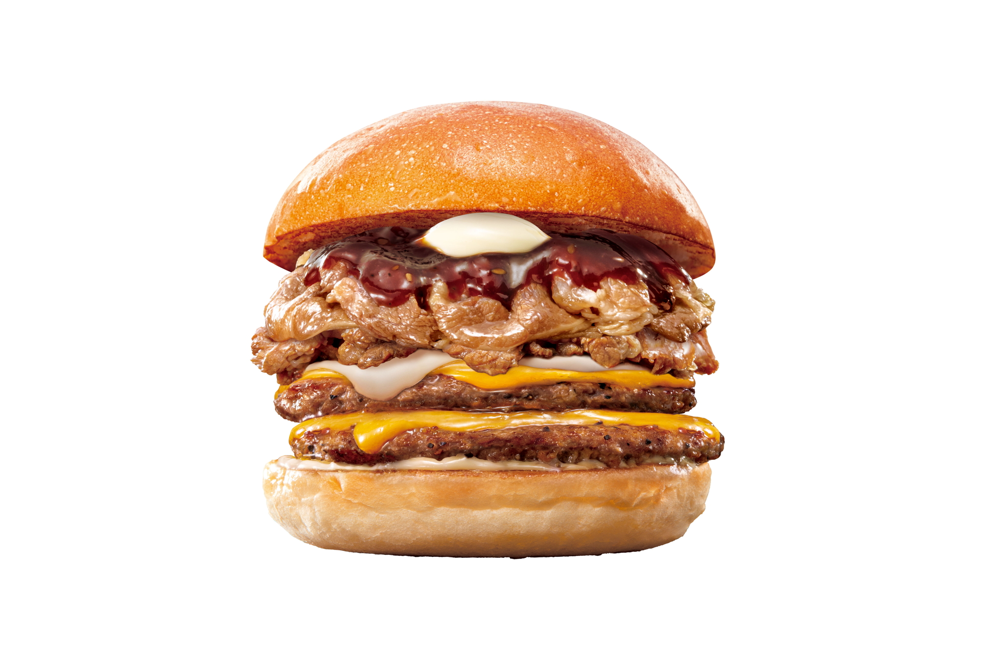 「ダブル絶品チーズ牛カルビバーガー」（890円）
