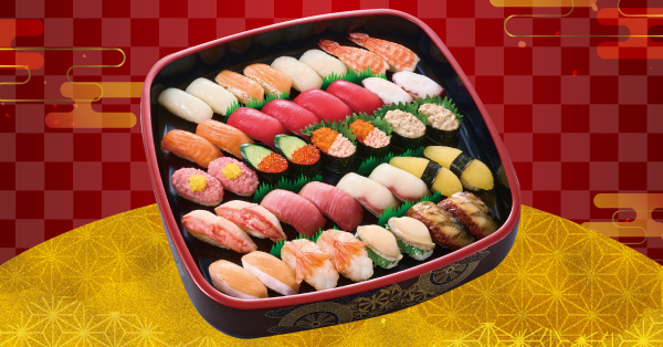歳末寿司おさめ「デラックス盛」40貫（4741円）