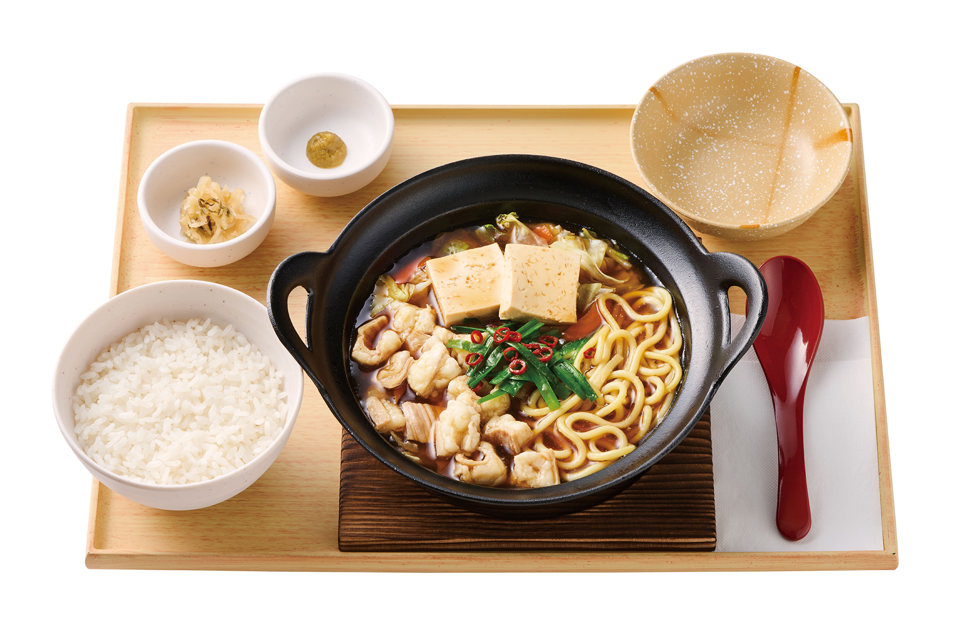 「もつ鍋定食」（1090円）