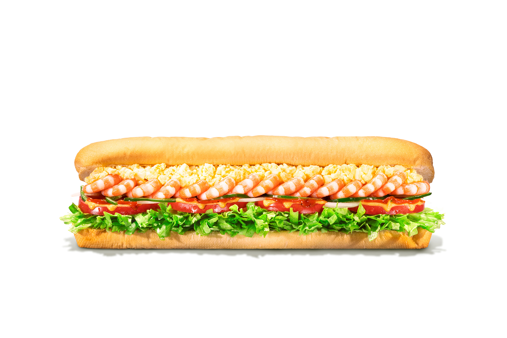 「恵方サブ たっぷりえび＆たまご」（1180円）