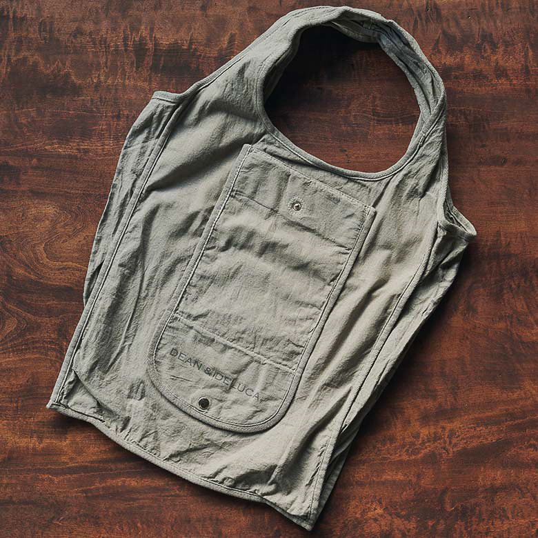 天然染めショッピングバッグ 葡萄 グレー