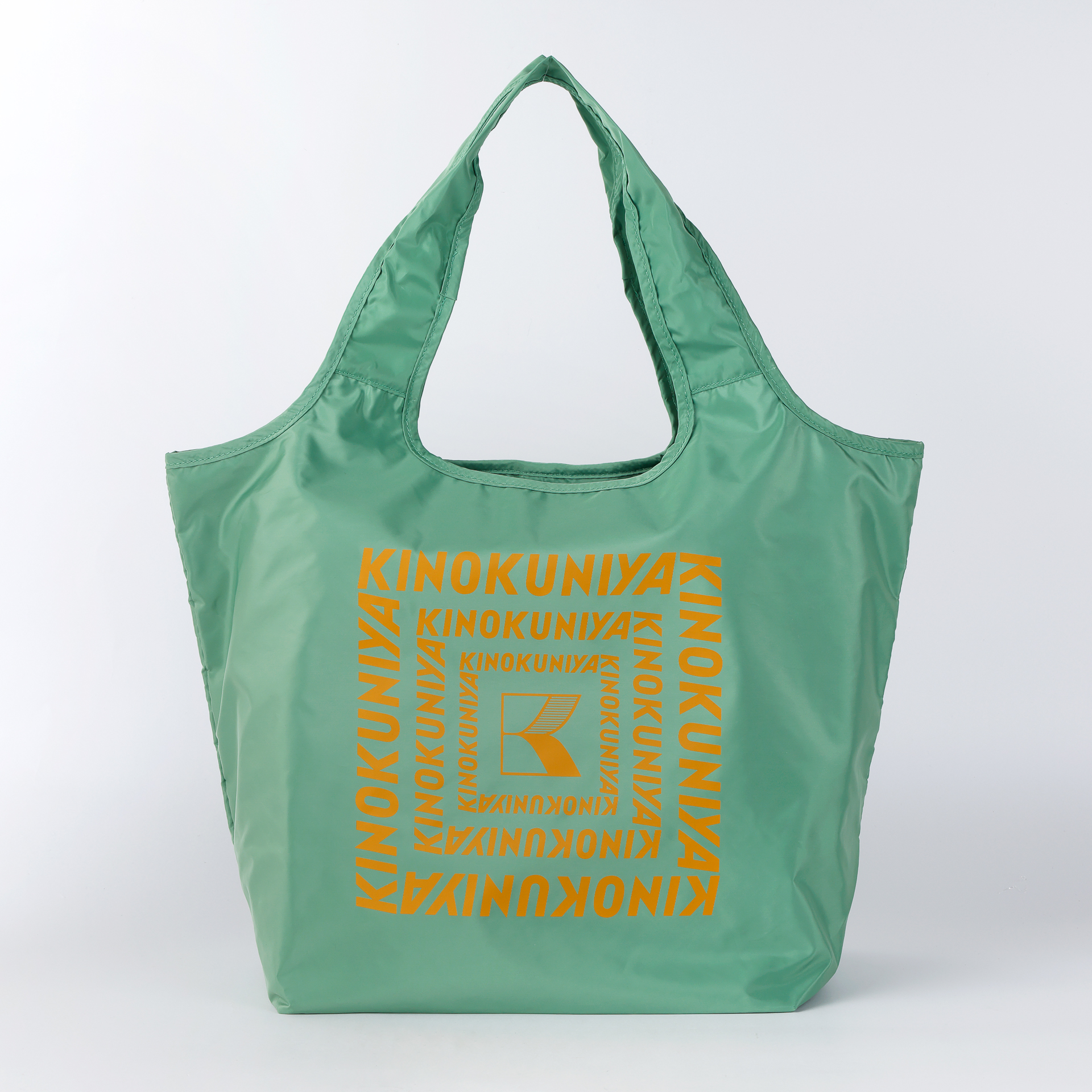 「紀ノ国屋 まとまる保冷バッグ」（イエローグリーン×オレンジ）