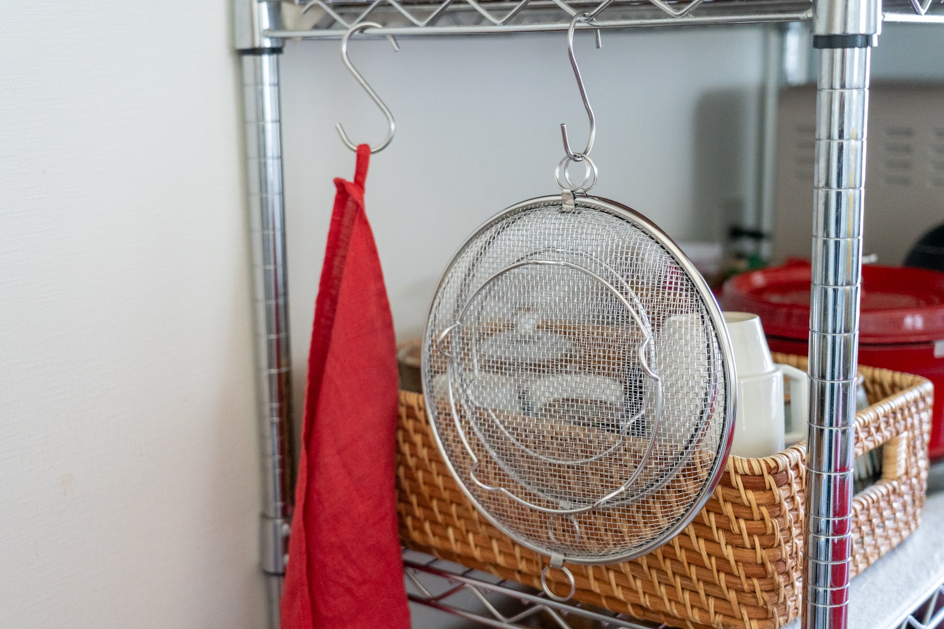 リングは引っ掛け収納にも使えて便利